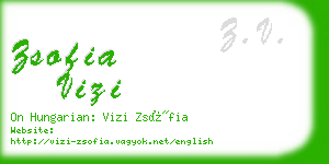 zsofia vizi business card